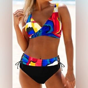 Swimming Set of Top and Bottom Multicolor Sz 12